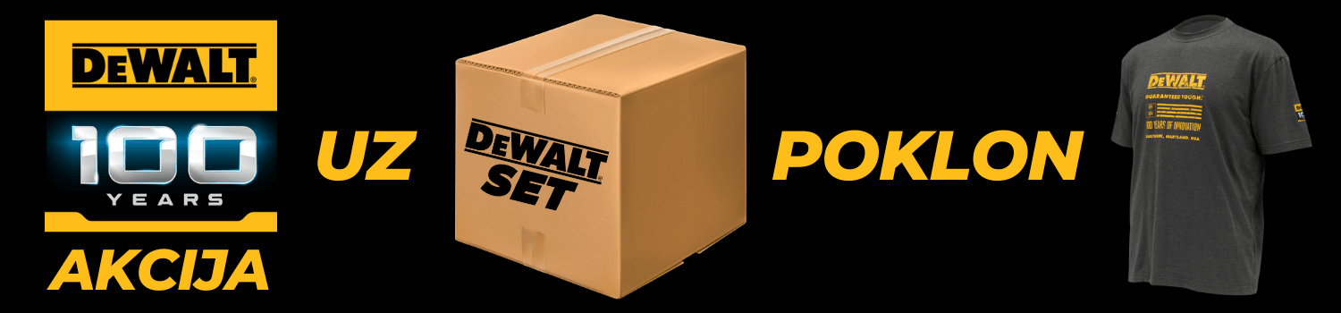DeWALT 100 years set 1 aku alata DCG405N + DCH133NT + DCF850N + TSTAK duboki kofer, 2x 5.0Ah, 18V + poklon majica-0