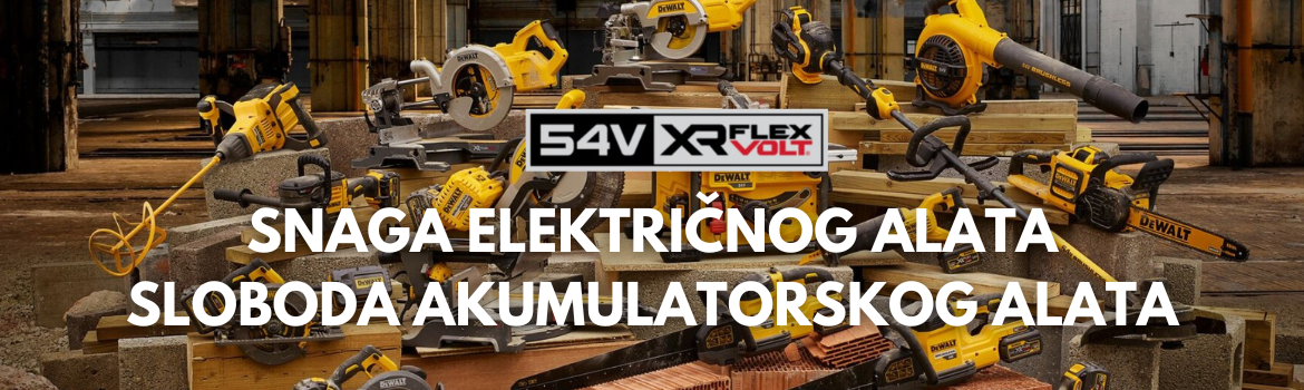 DEWALT 54V FLEXVOLT akumulatorski alati