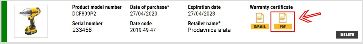 DeWalt alati produžetak garancije na 3 / 2 godine-6
