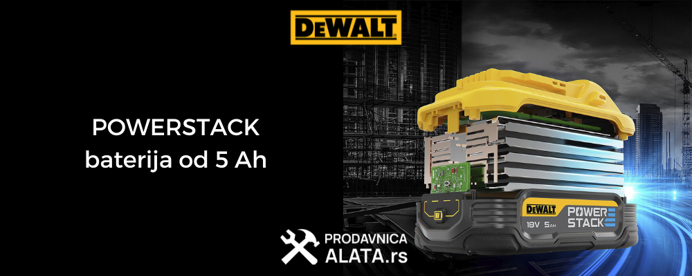 DCBP518 DeWALT Powerstack Baterija 5Ah 18V-0